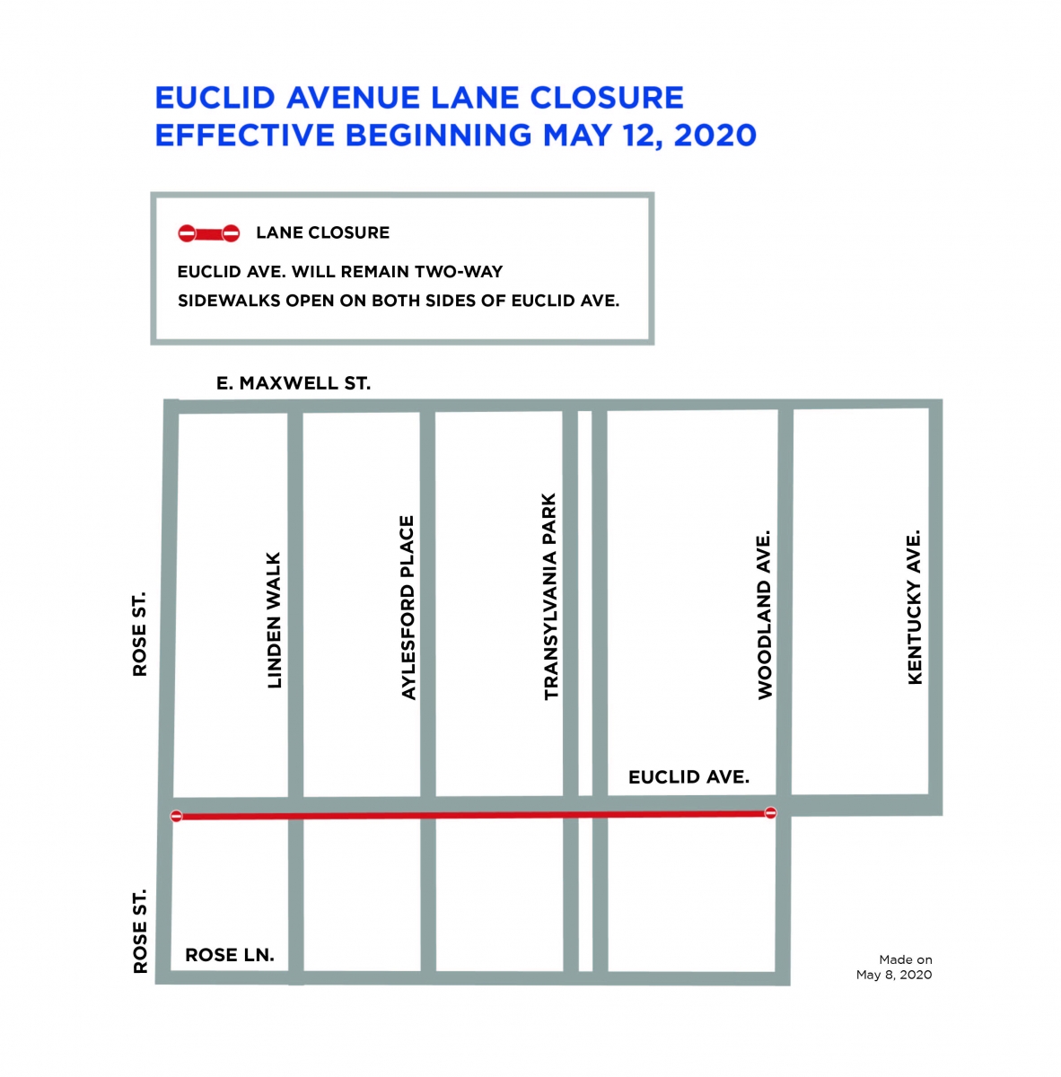 Euclid Avenue detour routes