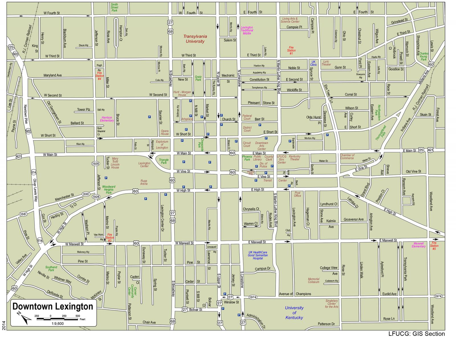 Lexington Ky Map
