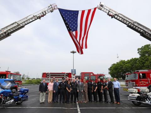 Image of first responders press conference 