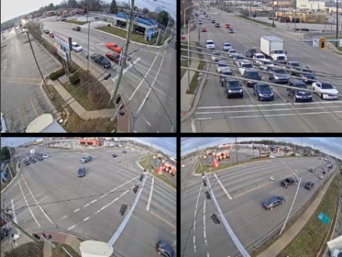 view of Nicholasville Road from a traffic camera