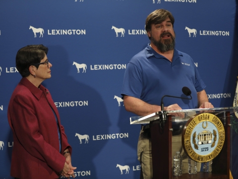 Mayor Linda Gorton and Rob Allen provide updates on the expected winter storm