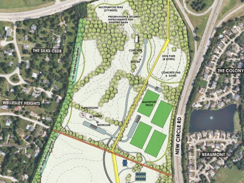 Cardinal Run Park North phase 1 plan