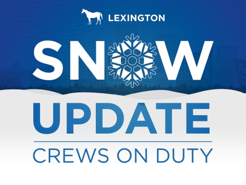 Graphic that says snow update.